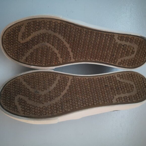 Restricted Ladies Size 9 Slip On Grey with Metal Detail Sneakers - Picture 2 of 4